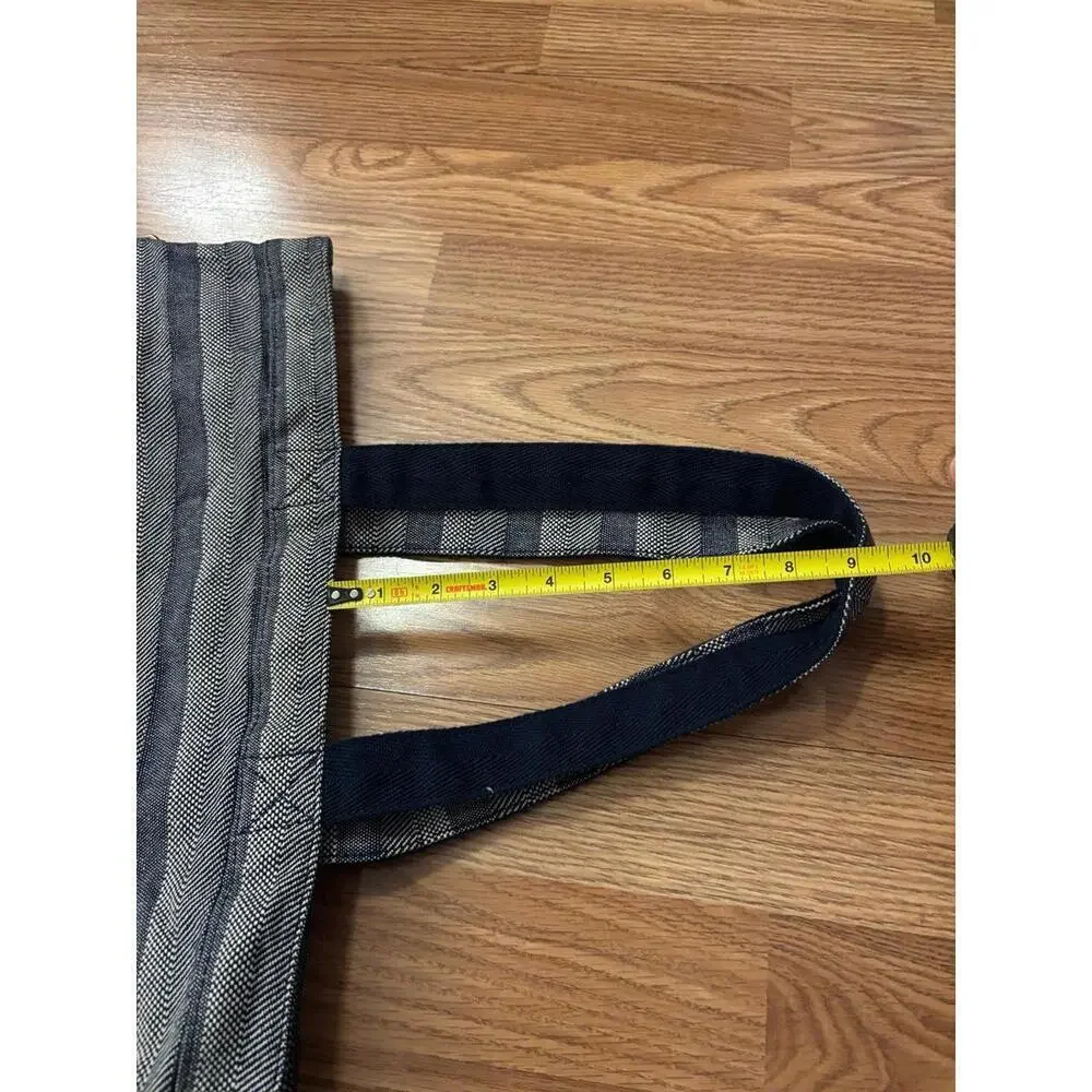 Thirty-One Striped Navy Blue Tote Bag - Picture 5 of 8